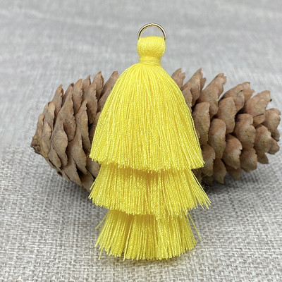 10 τμχ Τρεις στρώσεις Φούντα κρόσια Κρεμαστό DIY Κρεμαστά πάρτι Κορδόνια Δαχτυλίδι Φούντα Διακοσμητικά Ενδύματα Κουρτίνες Κοσμήματα Διακόσμηση Φούντες Δαντέλα