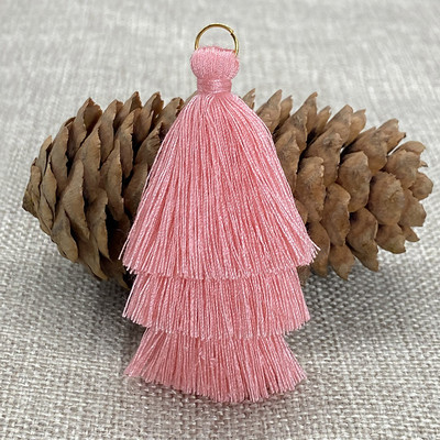 10 τμχ Τρεις στρώσεις Φούντα κρόσια Κρεμαστό DIY Κρεμαστά πάρτι Κορδόνια Δαχτυλίδι Φούντα Διακοσμητικά Ενδύματα Κουρτίνες Κοσμήματα Διακόσμηση Φούντες Δαντέλα