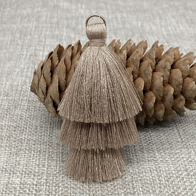 10 τμχ Τρεις στρώσεις Φούντα κρόσια Κρεμαστό DIY Κρεμαστά πάρτι Κορδόνια Δαχτυλίδι Φούντα Διακοσμητικά Ενδύματα Κουρτίνες Κοσμήματα Διακόσμηση Φούντες Δαντέλα