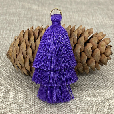 10 τμχ Τρεις στρώσεις Φούντα κρόσια Κρεμαστό DIY Κρεμαστά πάρτι Κορδόνια Δαχτυλίδι Φούντα Διακοσμητικά Ενδύματα Κουρτίνες Κοσμήματα Διακόσμηση Φούντες Δαντέλα