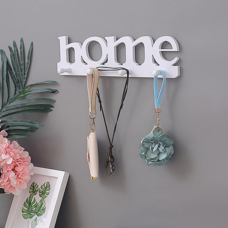 Ukrasne kuke bez bušenja Kućni privjesak u obliku slova Torba za odjeću Ključ Stalak za kućno skladištenje Vješalica za vrata kupaonice Kućna vješalica