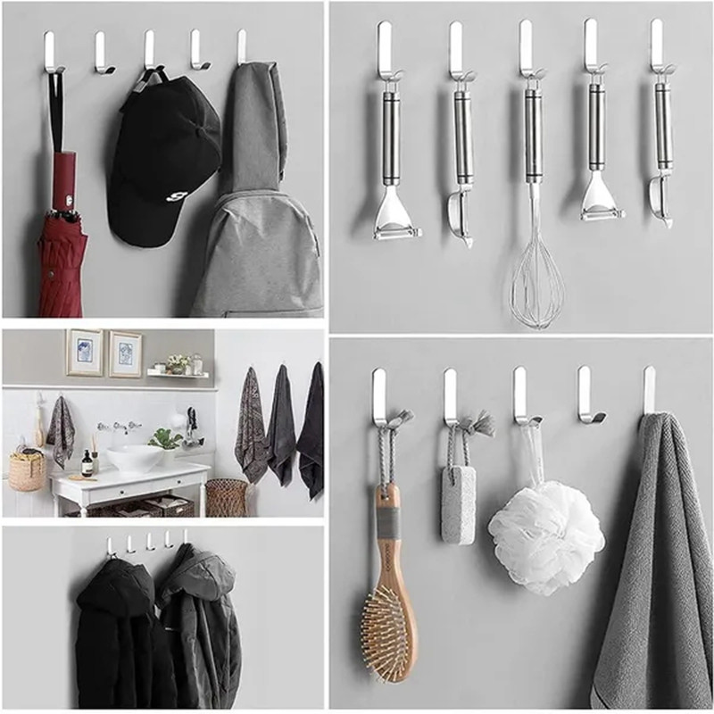 Mitmeotstarbeline seinakonks ukse taga Võtmeriide riidepuu konks Vannitoa hommikumantli käterätikuhoidja köögiriistvara riiulikonks