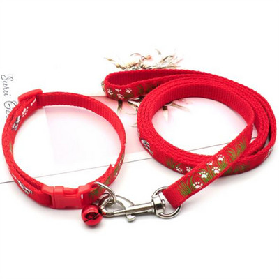 Modes mājdzīvnieku kakla siksna Vilces virve Dzīvnieku raksts Jauki zvaniņa regulējami kaklasiksnas sunim kaķim kucēnam kaķēnam DIY mājdzīvnieku aksesuāri