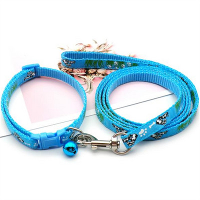 Modes mājdzīvnieku kakla siksna Vilces virve Dzīvnieku raksts Jauki zvaniņa regulējami kaklasiksnas sunim kaķim kucēnam kaķēnam DIY mājdzīvnieku aksesuāri