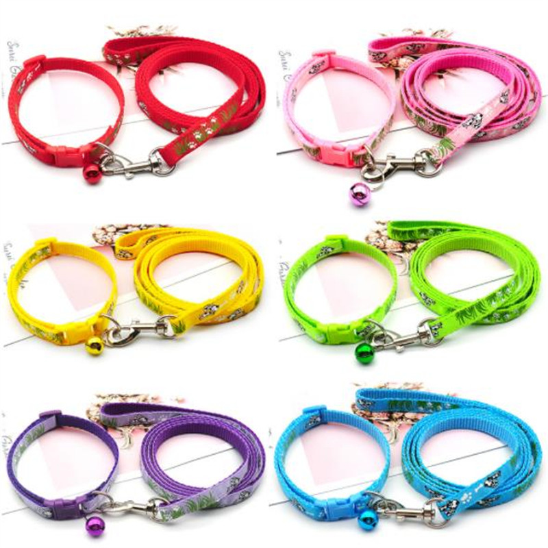 Modes mājdzīvnieku kakla siksna Vilces virve Dzīvnieku raksts Jauki zvaniņa regulējami kaklasiksnas sunim kaķim kucēnam kaķēnam DIY mājdzīvnieku aksesuāri