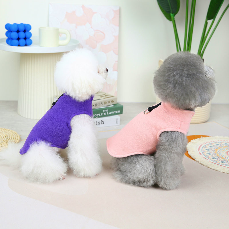 Mājdzīvnieku suņu apģērbs Silts Mīksts Biezs Suņu jaka Ziemas Fleece Maziem Vidējiem Suņiem Mētelis Čivavas Franču Bulldogs Drēbes