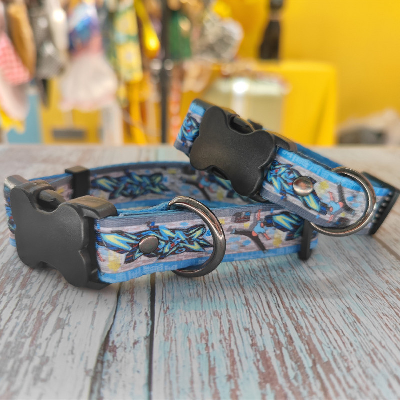 Modes luksusa suņu iejūga kakla siksnas komplekts, balts, 1,5 m neilona taktiskā suņu pavada maziem, vidējiem un lieliem suņiem