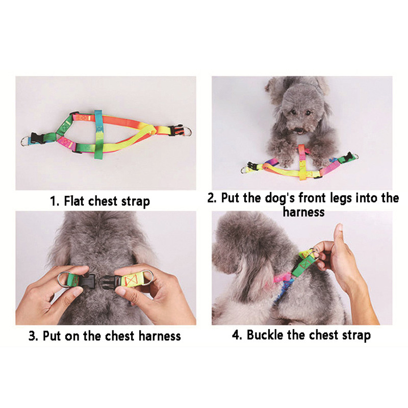 Pārdodu neilona suņu apkakles siksnas un pavadas komplekts maziem lieliem suņiem Veste Krāsaina Lēta Liela Suņa Siksnas Svina Mopsis Buldogs