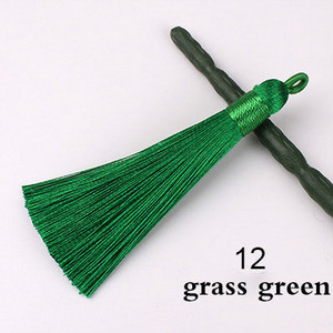 5/10 gab. Zīda pušķi Auskari kulons Piekariņi Amatniecība Sudraba gala vāciņi Pušķi Birste DIY rotaslietu izgatavošanai Piederumi Mazi 8cm