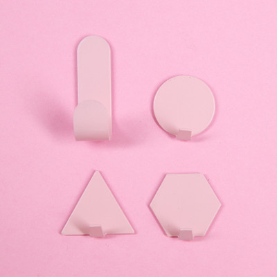 Minimalista kulcstartó gyerek falikabát akasztós levéltartó Kreatív geometrikus kulcstartó öntapadós állvány otthoni dekorációhoz 4db