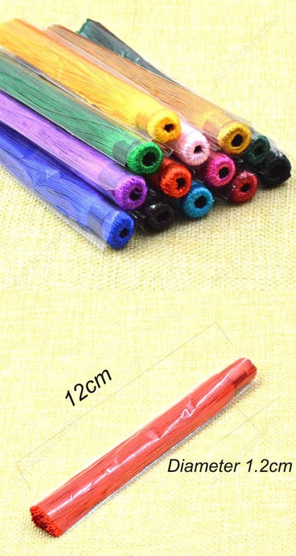 5 τεμ/συσκευασία 12 εκατοστών έγχρωμη φούντα High-end κάθετες φούντες Αξεσουάρ για κρεμαστές φούντες αυτοκινήτου