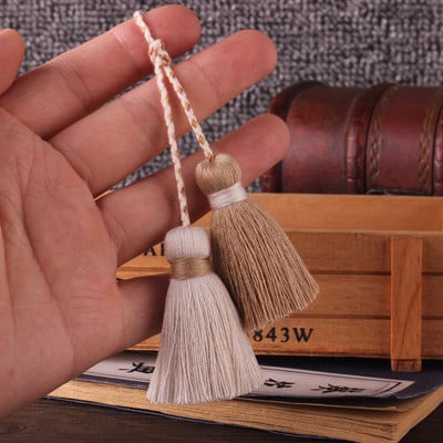 2 bucăți multicolor poliester bumbac ciucuri bijuterii bricolaj perdea accesorii decorative pandantiv geanta dublă culoare artizanat ciucuri franjuri