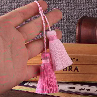 2 bucăți multicolor poliester bumbac ciucuri bijuterii bricolaj perdea accesorii decorative pandantiv geanta dublă culoare artizanat ciucuri franjuri