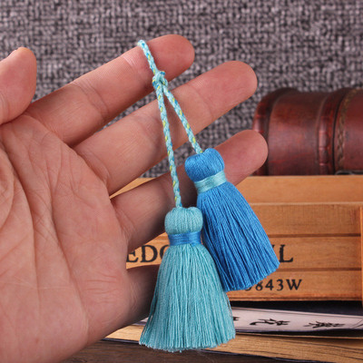 2 bucăți multicolor poliester bumbac ciucuri bijuterii bricolaj perdea accesorii decorative pandantiv geanta dublă culoare artizanat ciucuri franjuri