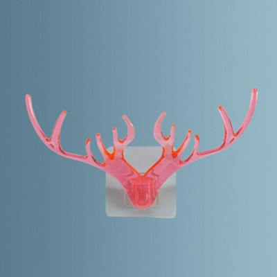 2 vnt. Elnio galvos kabliukai Sieninė kabykla Stags Rack Laikiklis Derva Daugiafunkcis kabliukas raktams Laikrodžio dantų šepetėlio laikiklis Vonios kambario dekoras