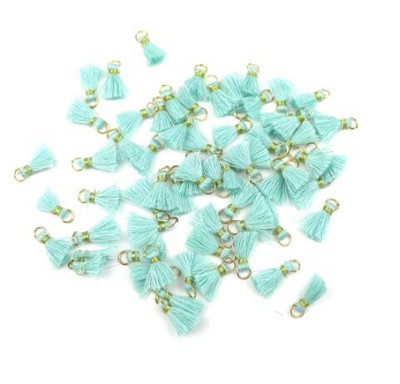 100 db 10 mm-es mini akasztógyűrű bojt díszítő medálok barkácsolás kézműves művészet ékszer fülbevaló dekor anyagok kiegészítők kis rojt díszítőelemek