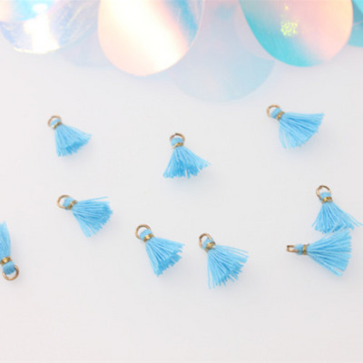 100 db 10 mm-es mini akasztógyűrű bojt díszítő medálok barkácsolás kézműves művészet ékszer fülbevaló dekor anyagok kiegészítők kis rojt díszítőelemek