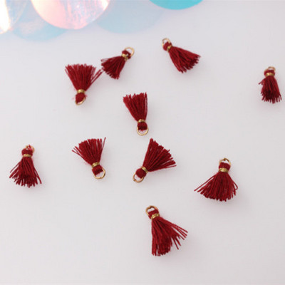 100 db 10 mm-es mini akasztógyűrű bojt díszítő medálok barkácsolás kézműves művészet ékszer fülbevaló dekor anyagok kiegészítők kis rojt díszítőelemek