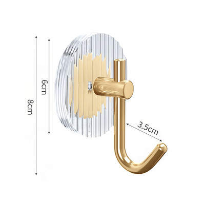 Akrila sienas āķis Vannas istabas pašlīmējošs dvieļu āķis bez caurumošanas sienas dvieļu pakaramais durvju aizmugures āķis mēteļa atslēgai mājas dekorēšanai
