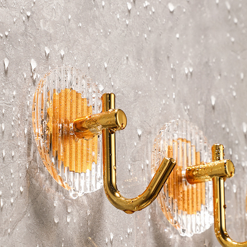 Akrila sienas āķis Vannas istabas pašlīmējošs dvieļu āķis bez caurumošanas sienas dvieļu pakaramais durvju aizmugures āķis mēteļa atslēgai mājas dekorēšanai