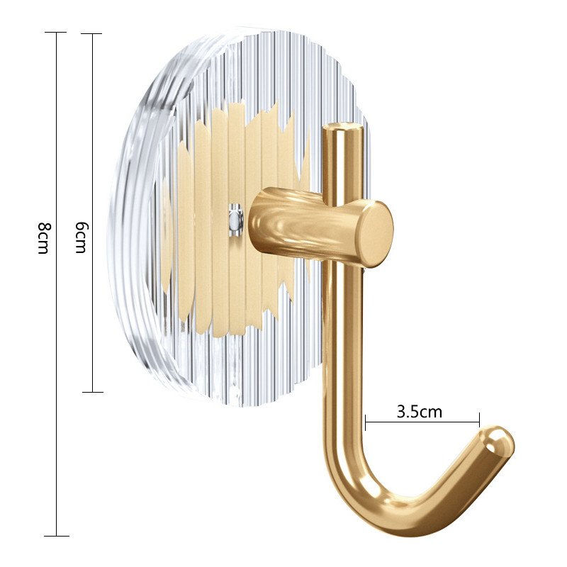 Akrila sienas āķis Vannas istabas pašlīmējošs dvieļu āķis bez caurumošanas sienas dvieļu pakaramais durvju aizmugures āķis mēteļa atslēgai mājas dekorēšanai