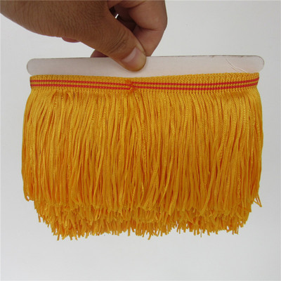 Χονδρική 1 αυλή/παρτίδα 10cm Πολυεστερική φούντα Δαντέλα Κόψιμο Αξεσουάρ ρούχων Latin Dance Διακόσμηση κουρτινών DIY