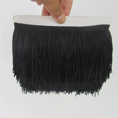 Χονδρική 1 αυλή/παρτίδα 10cm Πολυεστερική φούντα Δαντέλα Κόψιμο Αξεσουάρ ρούχων Latin Dance Διακόσμηση κουρτινών DIY