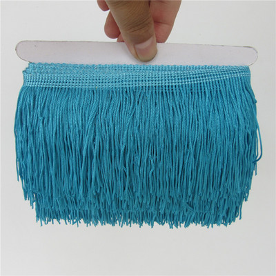 Χονδρική 1 αυλή/παρτίδα 10cm Πολυεστερική φούντα Δαντέλα Κόψιμο Αξεσουάρ ρούχων Latin Dance Διακόσμηση κουρτινών DIY