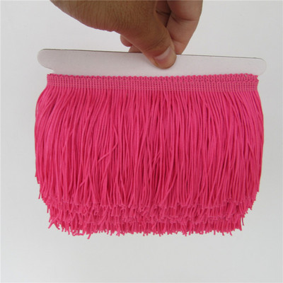 Χονδρική 1 αυλή/παρτίδα 10cm Πολυεστερική φούντα Δαντέλα Κόψιμο Αξεσουάρ ρούχων Latin Dance Διακόσμηση κουρτινών DIY