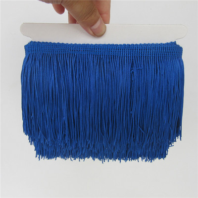 Χονδρική 1 αυλή/παρτίδα 10cm Πολυεστερική φούντα Δαντέλα Κόψιμο Αξεσουάρ ρούχων Latin Dance Διακόσμηση κουρτινών DIY