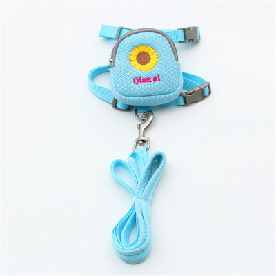 Hímzés Kettős felhasználású kutyahám és póráz Szép kisállat hátizsákok Cukorka Színek Uzsonnatáskák Chihuahua Yorkies kültéri játékhoz 10E