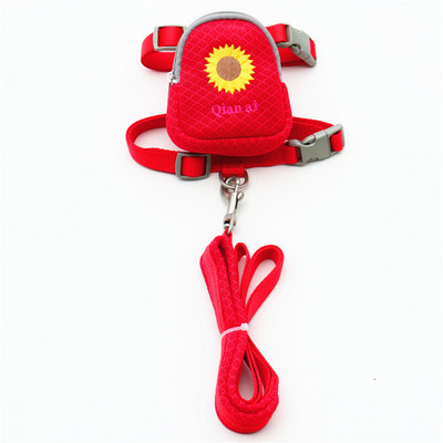 Hímzés Kettős felhasználású kutyahám és póráz Szép kisállat hátizsákok Cukorka Színek Uzsonnatáskák Chihuahua Yorkies kültéri játékhoz 10E