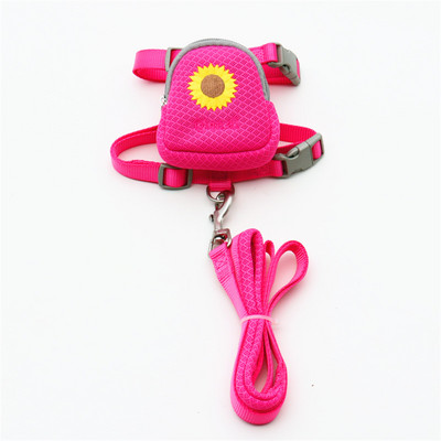 Hímzés Kettős felhasználású kutyahám és póráz Szép kisállat hátizsákok Cukorka Színek Uzsonnatáskák Chihuahua Yorkies kültéri játékhoz 10E