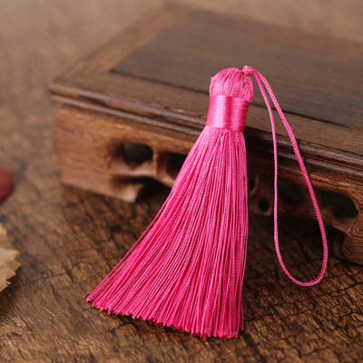 2/5 τμχ 8 εκατοστά κοντή φούντα καρφίτσα πολυεστέρα πάγου μετάξι μικρή φούντα σελιδοδείκτη φούντες μπρελόκ για χειροτεχνίες ραπτικής DIY Διακόσμηση σπιτιού