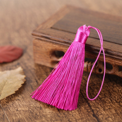 2/5 τμχ 8 εκατοστά κοντή φούντα καρφίτσα πολυεστέρα πάγου μετάξι μικρή φούντα σελιδοδείκτη φούντες μπρελόκ για χειροτεχνίες ραπτικής DIY Διακόσμηση σπιτιού