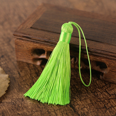 2/5 τμχ 8 εκατοστά κοντή φούντα καρφίτσα πολυεστέρα πάγου μετάξι μικρή φούντα σελιδοδείκτη φούντες μπρελόκ για χειροτεχνίες ραπτικής DIY Διακόσμηση σπιτιού