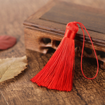 2/5 τμχ 8 εκατοστά κοντή φούντα καρφίτσα πολυεστέρα πάγου μετάξι μικρή φούντα σελιδοδείκτη φούντες μπρελόκ για χειροτεχνίες ραπτικής DIY Διακόσμηση σπιτιού