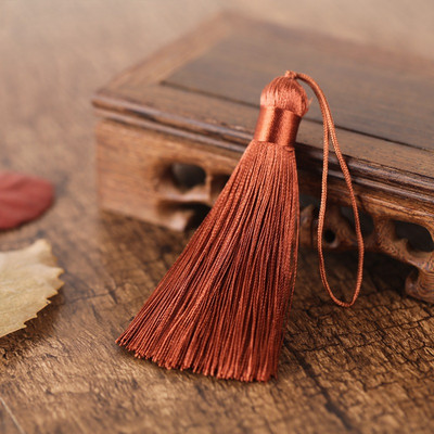 2/5 τμχ 8 εκατοστά κοντή φούντα καρφίτσα πολυεστέρα πάγου μετάξι μικρή φούντα σελιδοδείκτη φούντες μπρελόκ για χειροτεχνίες ραπτικής DIY Διακόσμηση σπιτιού