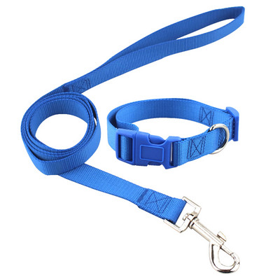 Neilona suņu apkakles siksnas komplekts Regulējams Classic Solid Basic Poliestera neilona mājdzīvnieku komplekts maziem vidēji lieliem suņiem un kaķiem