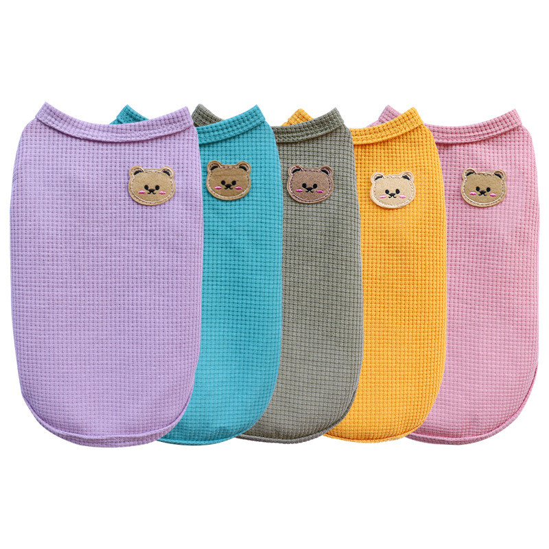 2023. gada vasaras mājdzīvnieku suņu apģērbi Suņu veste Jauki kucēnu sporta krekls maziem suņiem T-krekls Čivavas Jorkas apģērbs Suņu kostīmi