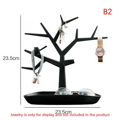 Bird Deer Többcélú ékszerállvány Különféle áruk Szervező Fülbevaló Nyaklánc Kulcstartó Tároló Szarvas fejtartó Otthoni dekoráció