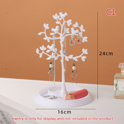 Bird Deer Többcélú ékszerállvány Különféle áruk Szervező Fülbevaló Nyaklánc Kulcstartó Tároló Szarvas fejtartó Otthoni dekoráció