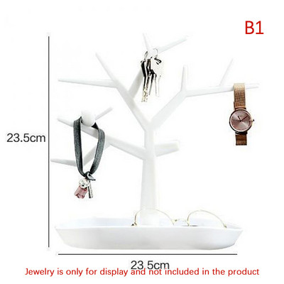 Bird Deer Többcélú ékszerállvány Különféle áruk Szervező Fülbevaló Nyaklánc Kulcstartó Tároló Szarvas fejtartó Otthoni dekoráció