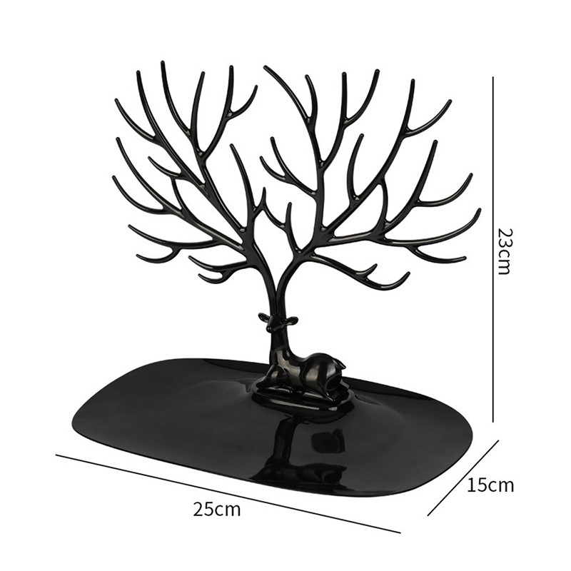Bird Deer Többcélú ékszerállvány Különféle áruk Szervező Fülbevaló Nyaklánc Kulcstartó Tároló Szarvas fejtartó Otthoni dekoráció