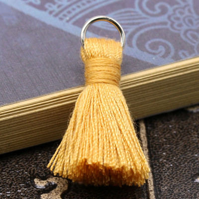 10τμχ Βαμβακερό δαχτυλίδι 2cm Κοντές φούντες Διακοσμητικό κρεμαστό κόσμημα DIY Crafts Κοσμήματα Σκουλαρίκια Ρούχα για το σπίτι Υφάσματα για κρόσσια Υλικά