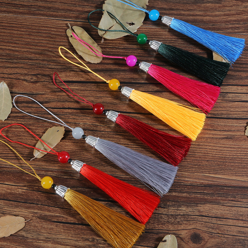 14 cm šilko kutai kutais kabantys užuolaidos virvelinis kutas, skirtas siūti drabužiams namų šventės vakarėlio dekoravimo priedai