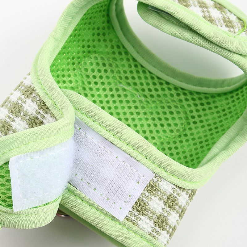 Μικρό σετ λουριών και λουριών για σκύλους Ζελέ γιλέκο για κατοικίδιο ζώο για γλυκιά αρκούδα με δικτυωτό μολύβι για κατοικίδιο για κουτάβι Chihuahua Yorkie