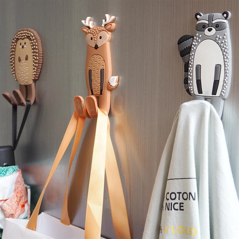 Cârlige magnetice drăguțe Autocolant detașabil pentru frigider Magnet pentru mesaje pentru frigider Umeraș pentru haine Suport cheie Cârlig de depozitare (arici)