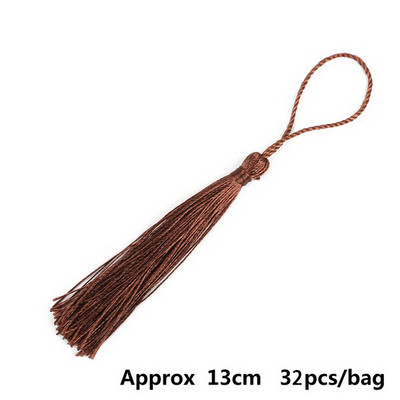 32gab/iepakojumā Poliesters 13cm zīda pušķi Bārkstis Mix 21 Colors Pick Pušķi Piekaramie aizkari apģērba šūšanai mājas dekorēšanai