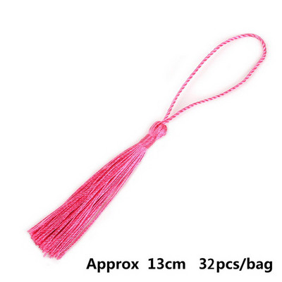 32gab/iepakojumā Poliesters 13cm zīda pušķi Bārkstis Mix 21 Colors Pick Pušķi Piekaramie aizkari apģērba šūšanai mājas dekorēšanai